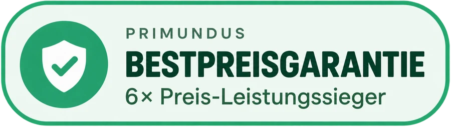 Primundus Bestpreisgarantie – 6× Preis-Leistungssieger