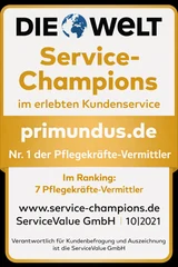 Siegel DIE WELT Service-Champions 2021