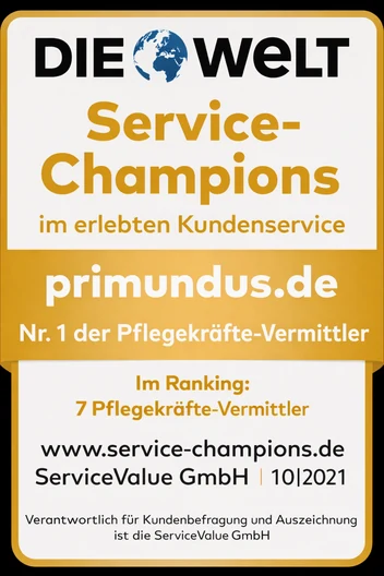 Siegel DIE WELT Service-Champions 2021